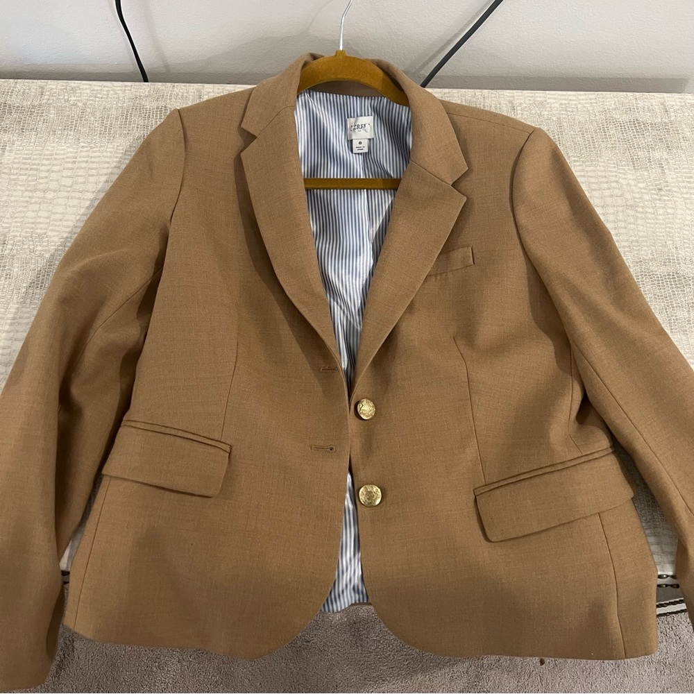 J.Crew camel blazer size 8